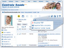 Como imprimir dados do Centralx Sa&uacute;de?